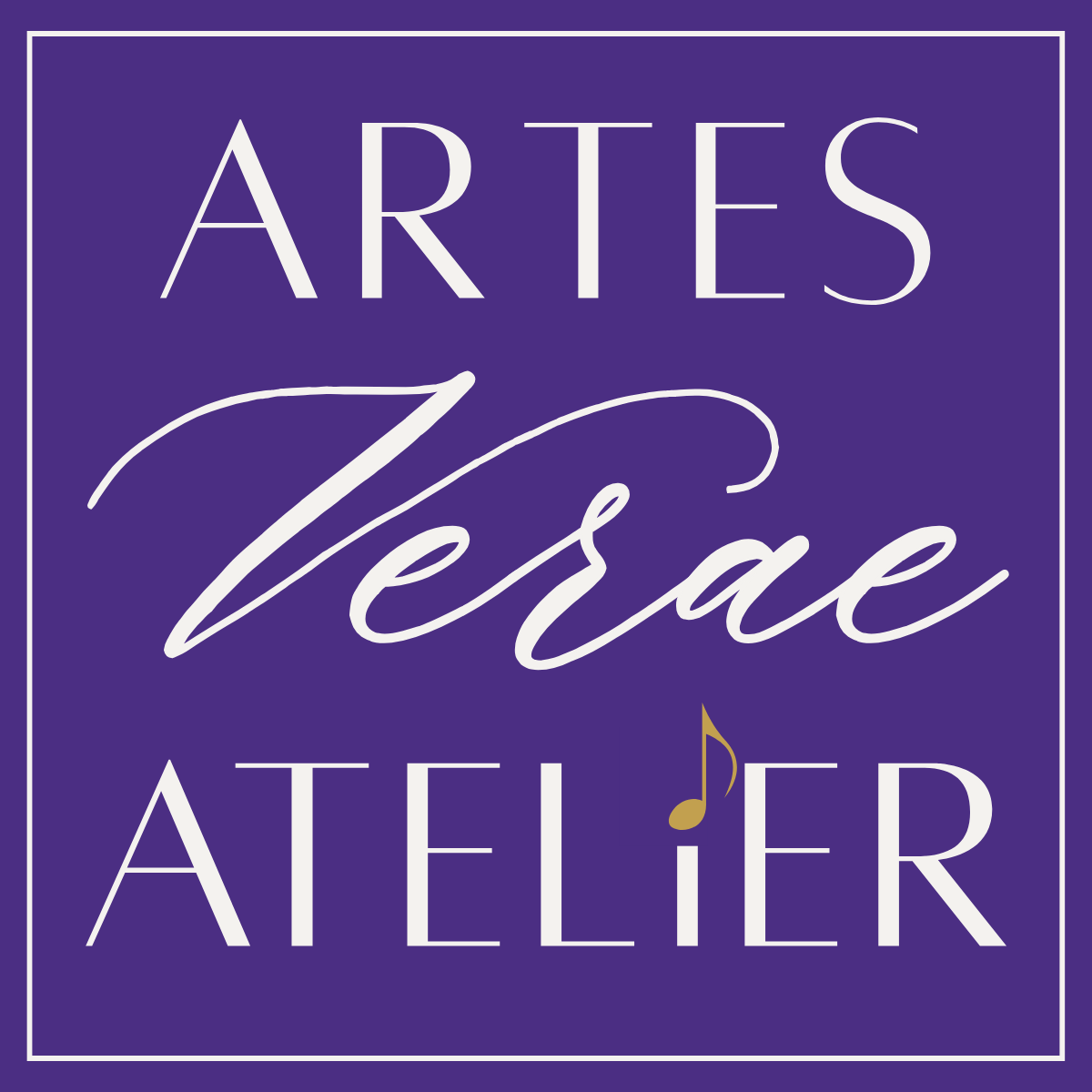 Artes Verae Atelier square logo – Ottawa classical singing and vocal training brand